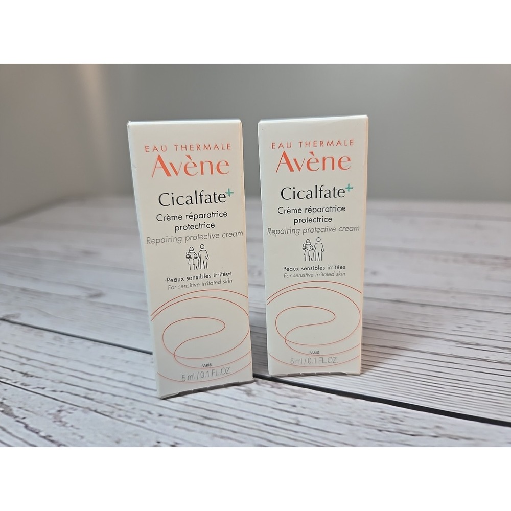Avene Cicalfate+ Repairing Protective Cream 5ml/0.1oz Small Travel Size - 2 Pc